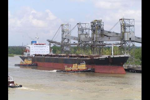 The Danelock featured an innovative hull design with a bulbous bow and flat-sectioned aft body, and delivered a 15-20% improvement in operational economy compared with contemporary bulkers. (Credit: MarineTraffic.com)